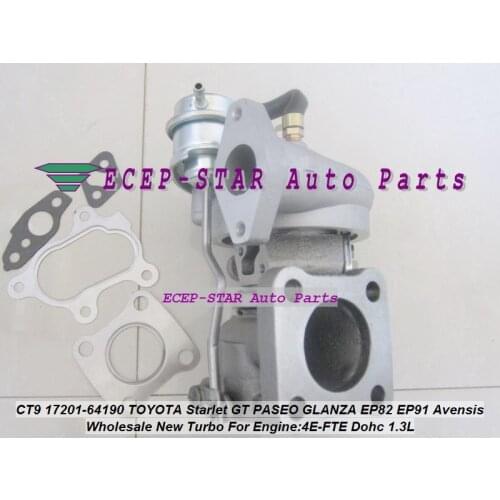 Free Ship CT9 Turbo 17201-64190 17201-55030 Turbocharger For TOYOTA Starlet GT PASEO Tercel GLANZA EP82 EP91 EP85 4EFTE 2JZ-GT