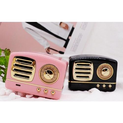 Retro Radio Bluetooth Speaker,Wireless Bluetooth Subwoofer Speaker Support Hands-Free Talk Support TF Card / Aux /USB MP3 Player