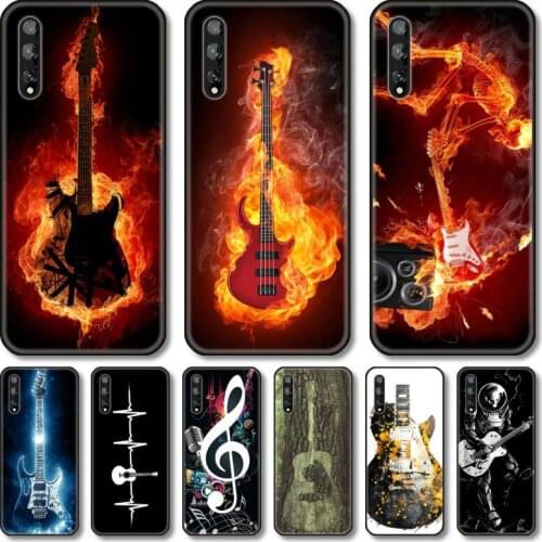 Cool guitar Phone Case For Huawei Y 5 6 7 8 9 A P S Pro 2020 2019 Black Shell Cover
