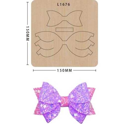 Wood Die For Bow Laser Cutting Dies DIY Leather Tools Various patterns Handmade Crafts Making Decor Supplies Dies Template