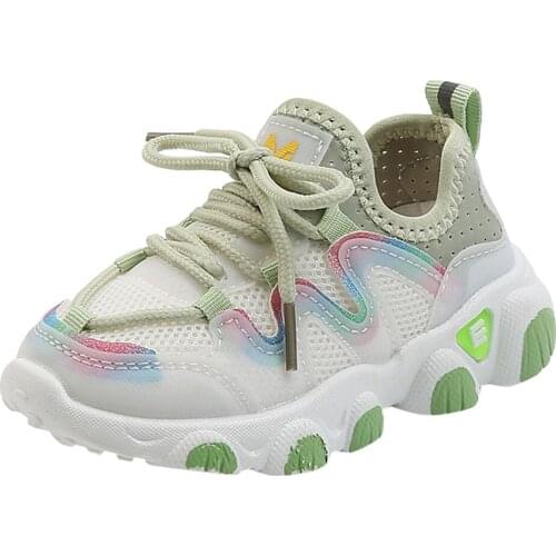 Chidren Breathable Bandage Shoes Toddler Infant Kids Baby Girls Mesh Breathable Lace Up Soft Shoes Sneakers обувь для малышей