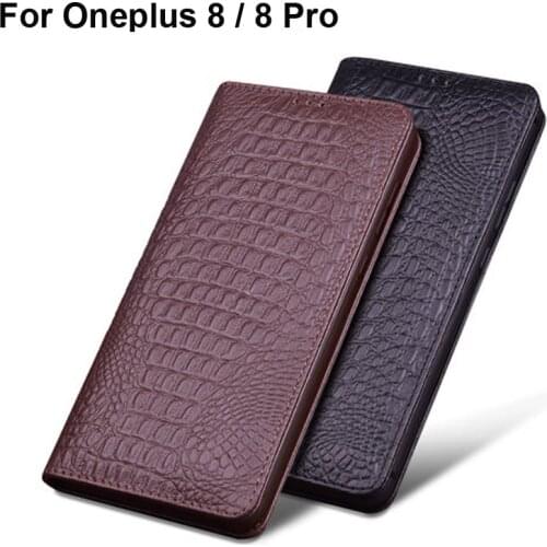 Genuine Leather For One plus 8 Eight oneplus8 case Flip Cover case For One plus 8 Pro oneplus8 Pro Case shell back cover