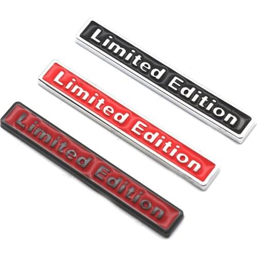 Creative 3D Metal Limited Edition Badge Universal Car Decal Sticker For BMW Audi Honda Opel Lada Toyota Chevrolet Hyundai
