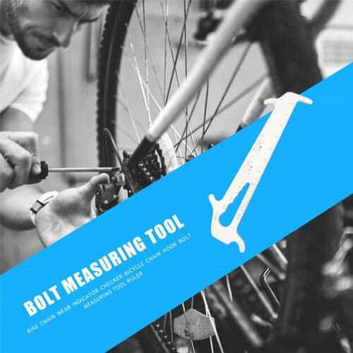 4in1 Multifunctional Wear Resistant Chain Bicycle Silver Chain Hook Stainless Steel Length Measurement Chain Measuring Ruler