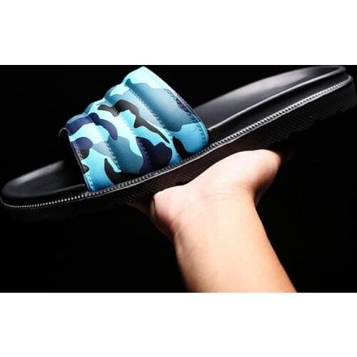 Mens Slippers Men Shoes Casual Black Outdoor Fashion Beach Shoes Non-slip Indoor Bathroom Slippers Soft Sole Flip Flops