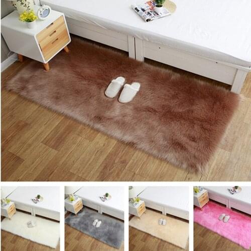 Soft Artificial Sheepskin Rug Chair Cover Artificial Wool Warm Hairy Carpet Seat Stripes Badroom Floor Tapetes Set Tapis Rug