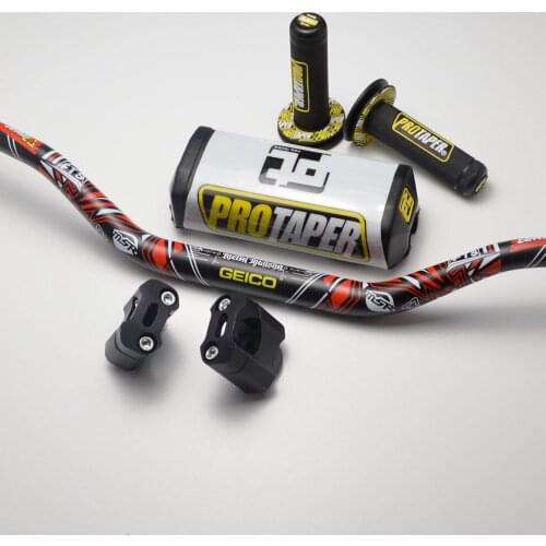 Handlebar For PRO Taper Pack Bar 1-1/8" Handle bar Pads Grips Pit Pro Racing Dirt Pit Bike Motorcycle CNC 28.5mm Adapter