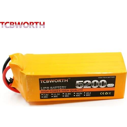 New Batteries 5S 18.5V RC LiPo Battery 5200mAh 35C For RC Airplane Drone Car Helicopter Quadrotor LiPo 5S Lithium Polymer