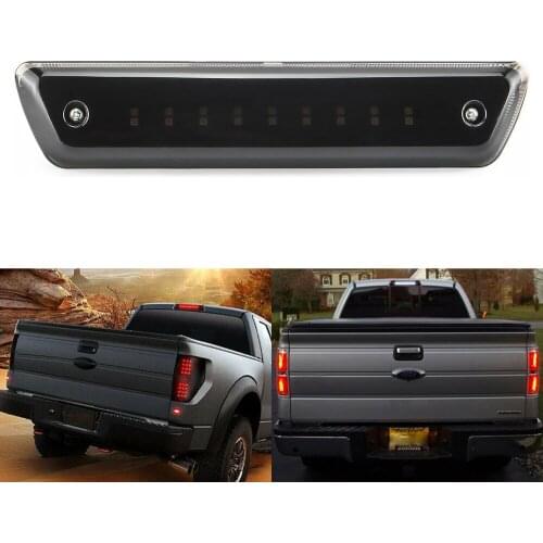 OXILAM 3rd Third Brake Light LED Smoke Rear Reverse Cargo Lamp DRL For Ford F150 2009 2010 2011 2012 2013 2014 Car Stop Lamp
