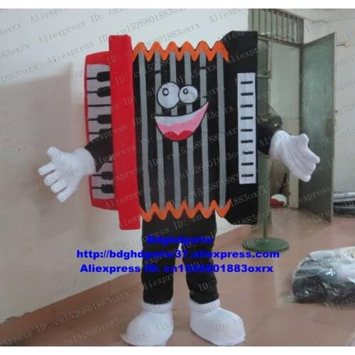 Piano Accordion Bandoneon Accoridan Mascot Costume Adult Cartoon Character Outfit Suit Major Events Grand Bodog Casino zx1771