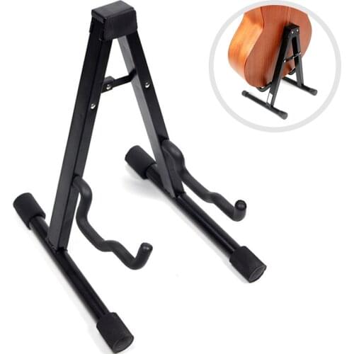 Portable Folding Tripod Guitar Stand String Instruments Holder for Acoustic Electronic Guitar Bass Ukulele Violin Cello X472D