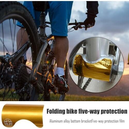 Practical Bicycle Frame Protector Pads Folding Bike Bottom Bracket Carbon Protective Guard Bike Bottom Bracket Stickers