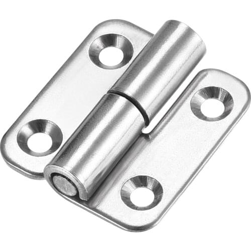 Uxcell Lift Off Hinge , Right Handedness Mini Stainless Steel Hinge Detachable Slip Joint Small Flag Hinges 37mm Long