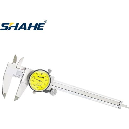 SHAHE Metric Gauge Dial Caliper 0-150 mm/0.01mm Double Shock-proof Stainless Steel Precision Vernier Caliper Gauge