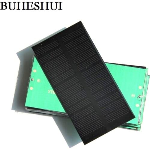 BUHESHUI 1W 6V 160MA Solar Panel Solar Cell DIY Solar Charger Monocrystalline Solar Cell Panel 125*63*3MM 3pcs/lot Free Shipping