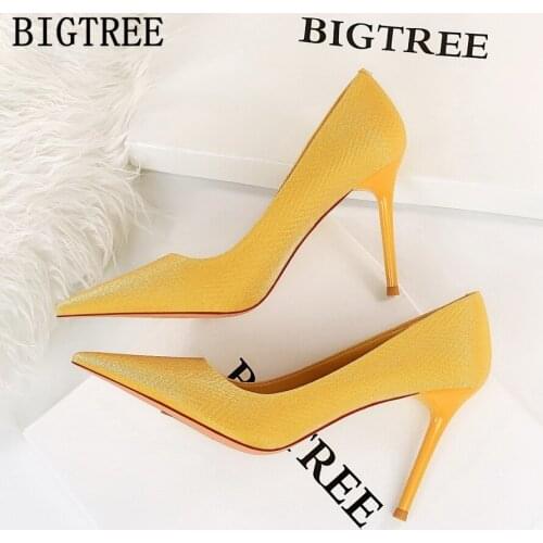 Italian Heels Dress Shoes Womens High Heels Sexy Black Pumps Women Shoes Fashion Pointed Toe Heels 2021 Office Shoes Women Talon