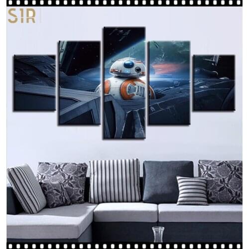 Star War Decorations for 5 Part Movie HD Poster Living Room Decoration Room Decor Anime Wall Art Star War Poster Wall Decor
