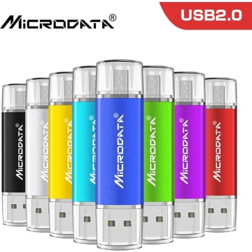 Custom Logo Colourful OTG USB Flash Drive Usb 2.0 Pen Drive for Android SmartPhone/PC 8GB 16GB 32GB 64GB 128GB Pendrive Gifts