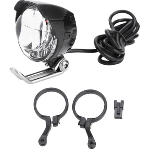 Cycling 2 In 1 Horn Light Bicycle Horn LED Head Light MTB Bike Front Bright Lamp Spot Light & Horn For E-Bike Scooter Aluminium