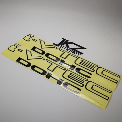 JKZ STKART 2 Pa Vinyl Die Cut Car Stickers Decals i vtec dohc 25 x 5.5 cm Motor Bike Truck Helmet Decorated Stickers