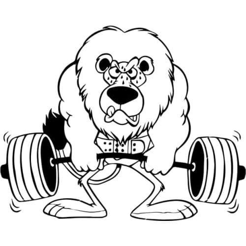 18X14.3CM LION SPORT Funny Vinyl Decals Motorcycle Car Sticker Car-styling S6-2095