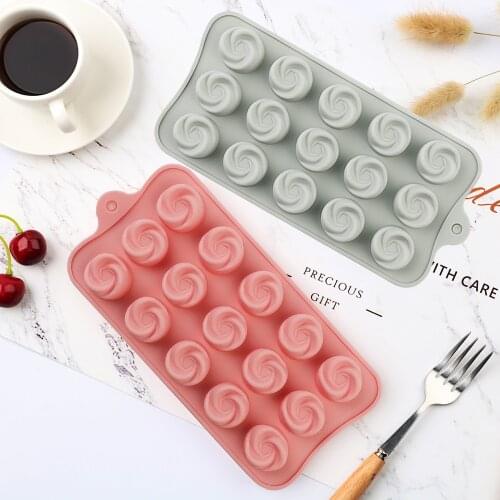 2020 Silicone chocolate molds cake decorating tools 15 flower shape DIY silicone Candy mold baking cake molds 3D Ice
