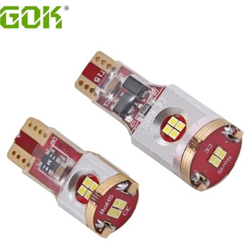 50Pcs T15 W16W LED Reverse Light Bulbs 920 921 912 Canbus 12 SMD CSP CHIP Highlight LED Backup Parking Light Lamp Bulbs DC12-24V