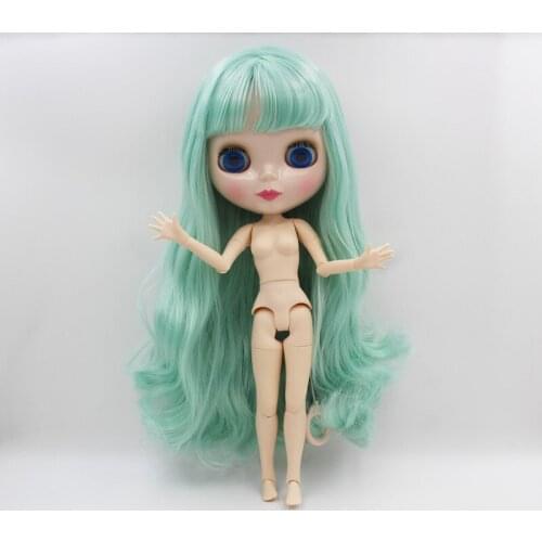 Free Shipping big discount RBL-529J BJD DIY Nude Blyth doll birthday gift for girl 4 colour big eye with beautiful Hair cute toy