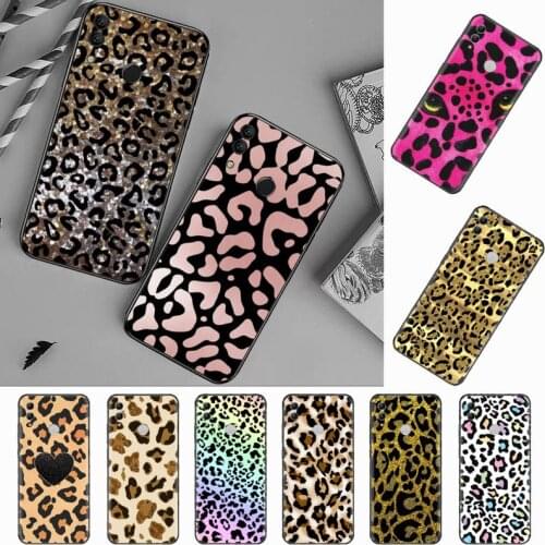 Leopard Gradient pattern animal Phone Case For Huawei Honor 7C 7A 8X 8A 9 10 10i Lite 20 NOVA 3i 3e