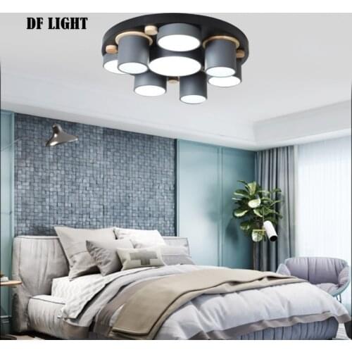 Nordic Modern Minimalist Creative Round LED Ceiling Lamp Factory Direct Sales Living Room Bedroom Macaron Lamp