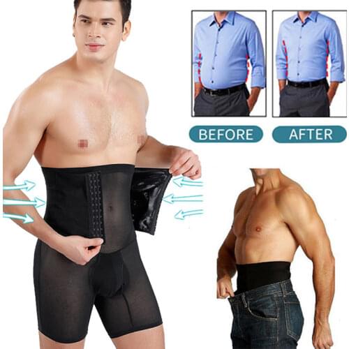 Men Body Shapers Tummy Control Panties Waist Trainer Belt Slimming Underwear Male Modeling Shapewear Compression Shorts