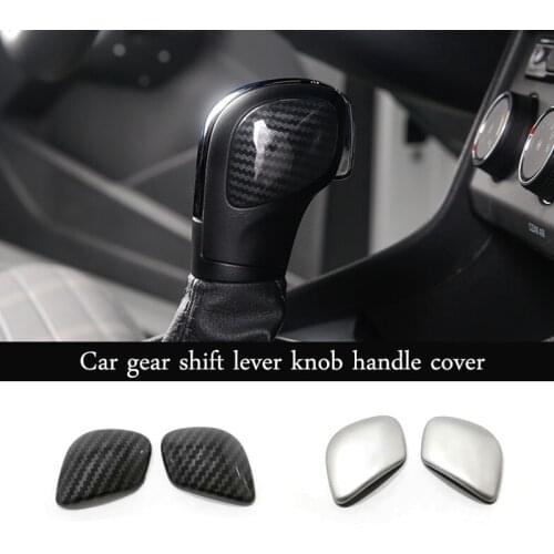 For Seat Tarraco 2020 ABS Matte/Carbon Fibre Gear Head Sequin Gear Shift Knob Sequin Cover Trim Sticker Car Styling Accessories