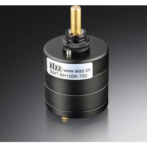 EIZZ 24 gear 10K, 50K, 100K, 250K high-quality stepping potentiometer, the surface of all aluminum shell is oxidized and blacked