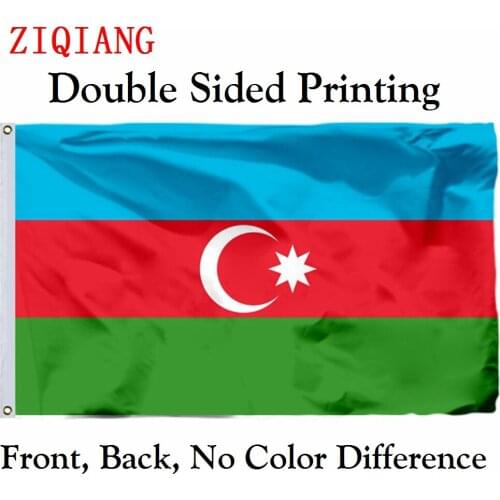 Azerbaijan 2013 Flag 3x5ft Polyester Flying Size 90x150cm Custom High Quality Double Sided Printing Banner
