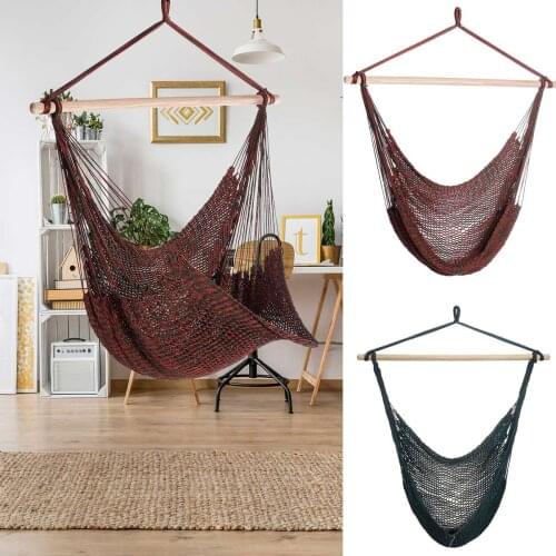 Nordic Style Hammock Outdoor Indoor Garden Dormitory Bedroom Hanging Chair For Child Adult Swinging Single Safety Chair