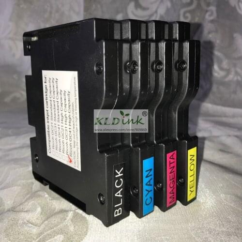 GC41KH, GC41CH, GC41MH, GC41YH Geljet ink [Pigment ink] cartridge for IPSiO SG7100DN, SG3120B printer