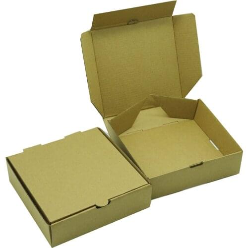 Corrugated carton shipping mailer packing delivery kraft pizza box