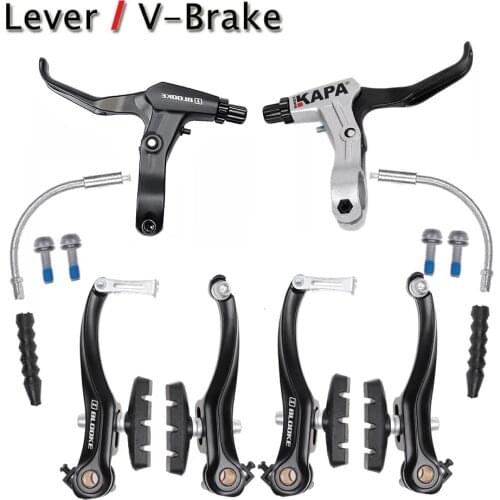 Taiwan PROMAX V Brake Shoes Set KAPA Brake Lever 22.2mm Handle Caliper Kit Titanium Aluminium Alloy Mountain Bike Parts Bicycle