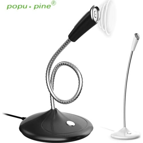 USB Microphone Omnidirectional for PC Computer Laptop Vocal Microphones Professional Karaoke 3.5mm Recording Desktop Wired