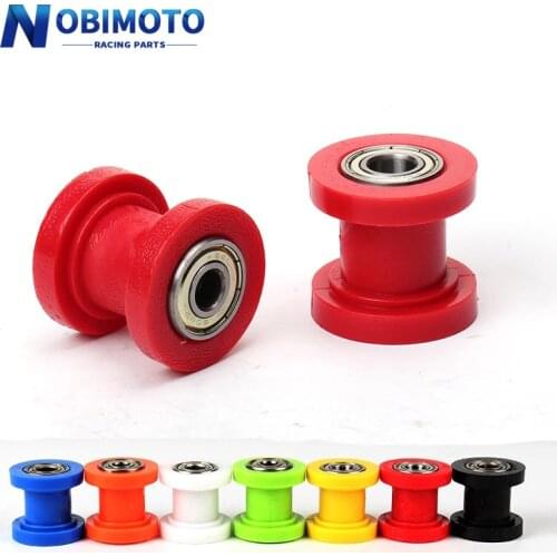 Motorcycle 8/10mm Wheel Tensioner Guide Drive Chain Roller Pulley For ATV XR CR CRF Enduro Motocross Pit Dirt Mini Bike