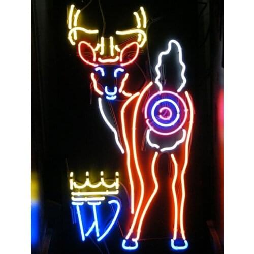 Neon Sign For Kansa City Royal baseball team Lamp deer glass tubes neon bulbs sign decorate light sport DISPLAY Impact Attract