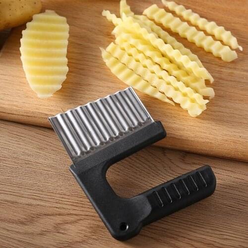 Stainless Steel Potato Wavy Slicer Multifunctional Vegetables Cutter Practical Kitchen Tool for Dough Fruits Cutting ALI88