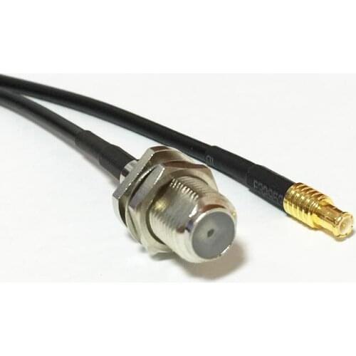 New F Female Jack Switch MCX Male Plug straight pigtail cable RG174 Wholesale 20CM 8" Adapter