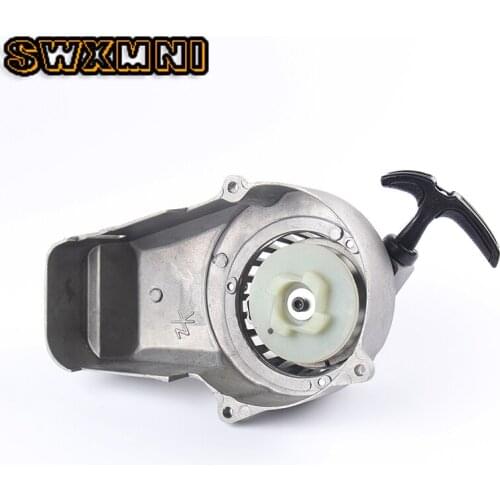 New Aluminum Alloy Easy Pull Start Starter + Flywheel w Claw for 47cc 49cc Pocket Mini Moto Dirt Bike Crosser ATV Quad Minimoto