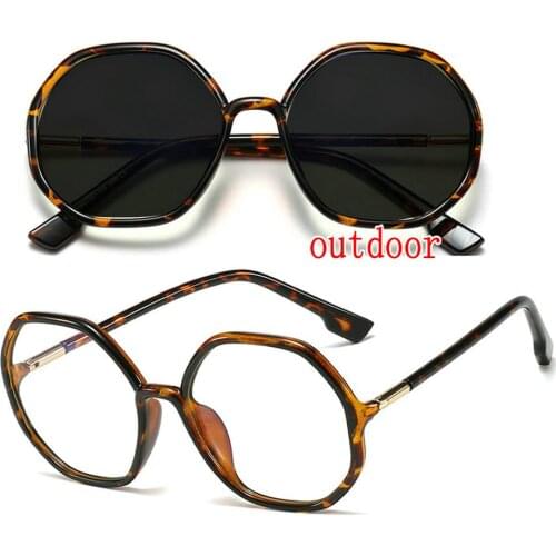 Progressive Multifocal Glasses Transition Sunglasses Photochromic Reading Glasses Women Prescription hyperopia with diopter NX