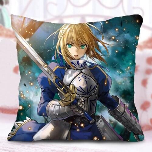 Saber Lily Fate Zero Cute Cartoon Characters Printed Pillows Sofa Cushion Lolita Style Printed Bolster Car Bolster