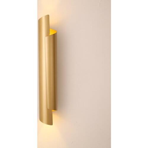 Modern Living Room Decor Metal Wall Lamp Warm Bedroom Bedside Led Wall Light Nordic Creative Light Luxury Corridor Stairs Lamps