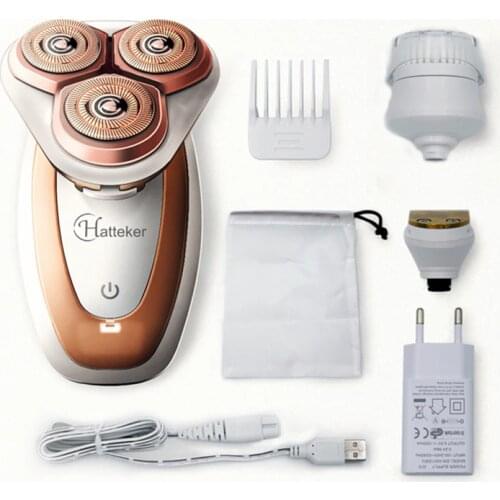 HATTEKER Women Epilator Painless Electric Hair Remover USB Rechargeable Female Shaver Legs Face Lips Bikini Women Depilation