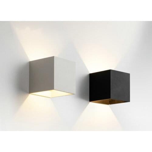 6W 12W LED Outdoor Waterproof Wall Lamp Garden Porch Lighting Modern Simple AC85-260V Aluminum Indoor Art Wall Light