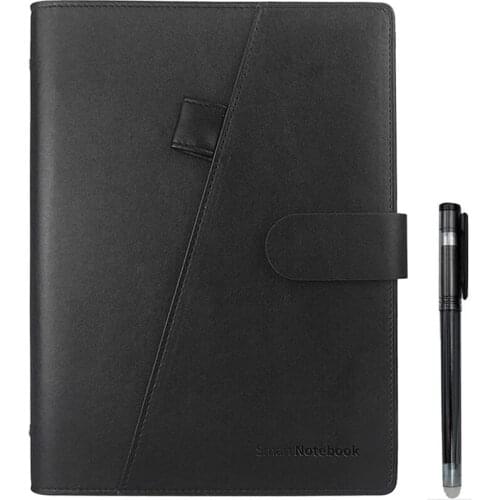 Smart Erasable Notebook Leather Paper Reusable Wirebound Notebook Sketch Pads Lined With Pen